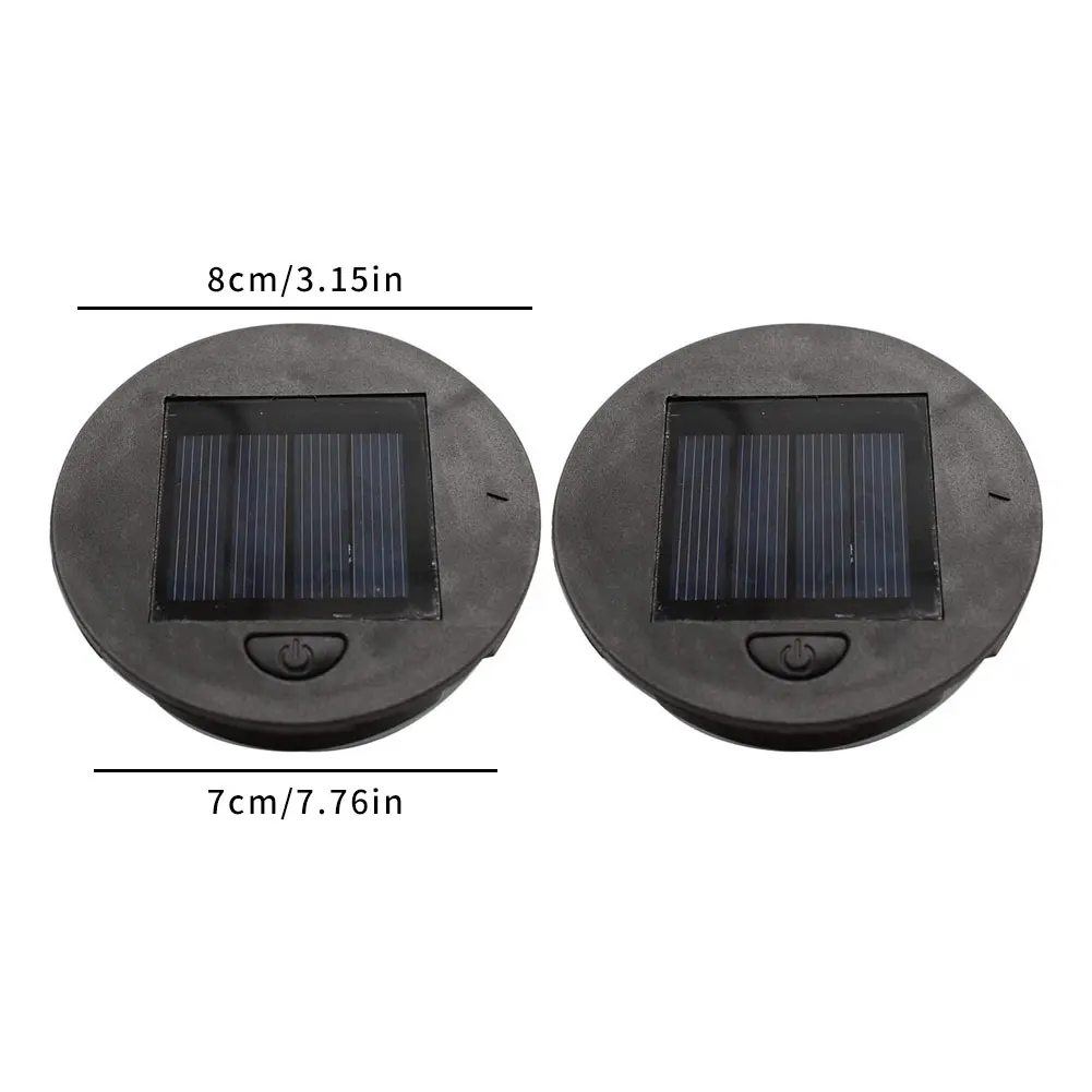 

Solar Lights Replacement Top LED 300mAh Hanging Lanterns Bulb Lid Warm Light 7cm/8cm 2PCS Led Solar Lamp Battery Box Garden
