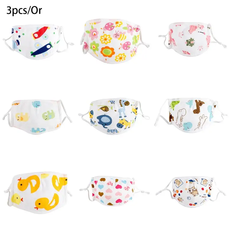 3 шт. Детская Хлопковая маска 5 слоев | Красота и здоровье