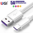 Кабель для быстрой зарядки UGI 5A, USB Type C, Huawei P30, P40 Pro, Samsung S10, S9, Xiaomi OnePlus, Google Pixel