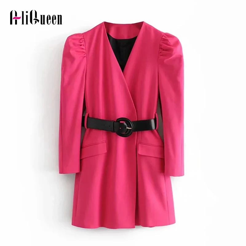 Женские пикантные красные с поясом бодикон Подиумные платья Элегантное