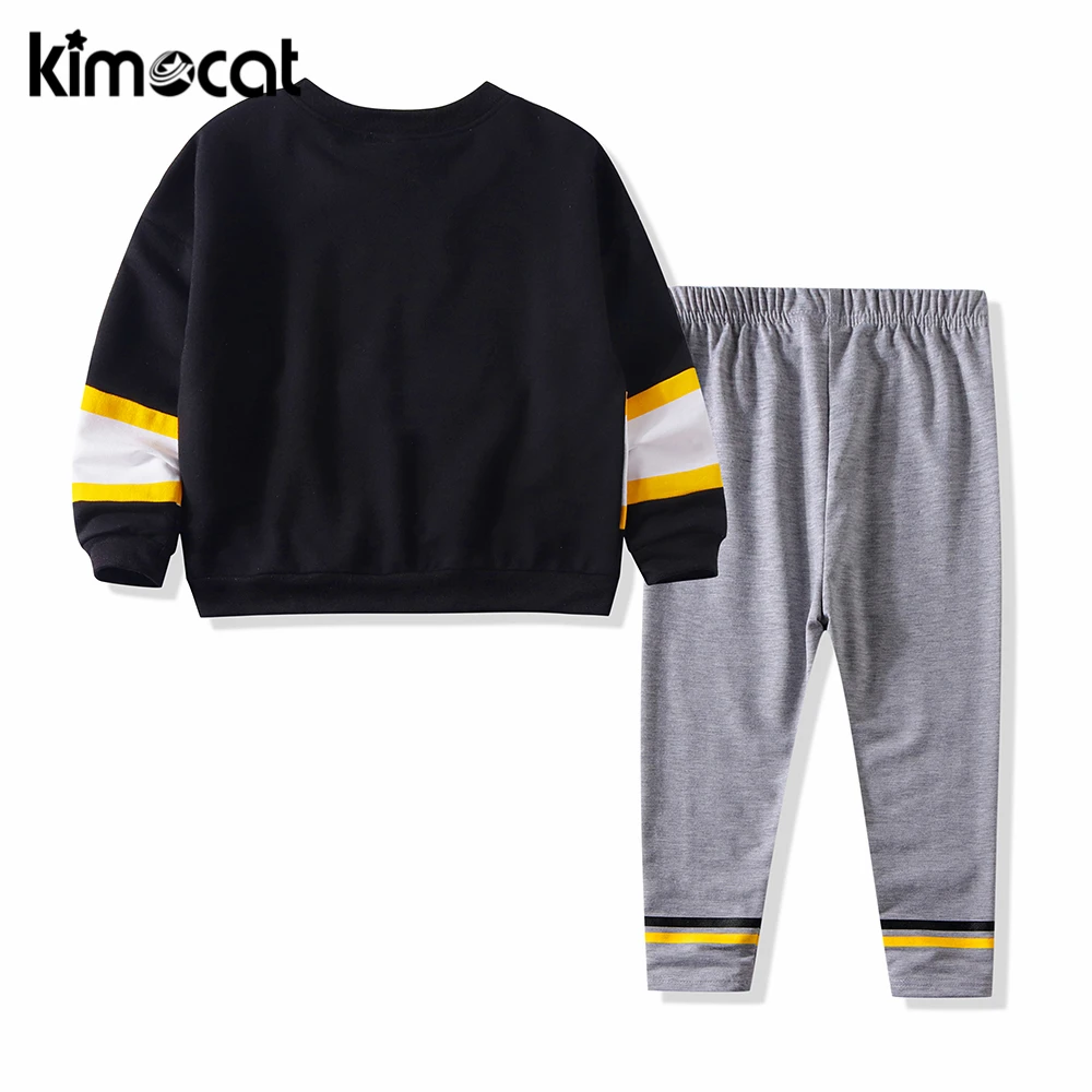 Kimocat/2020 Весенняя детская одежда костюм для маленьких детей Детские Одежда