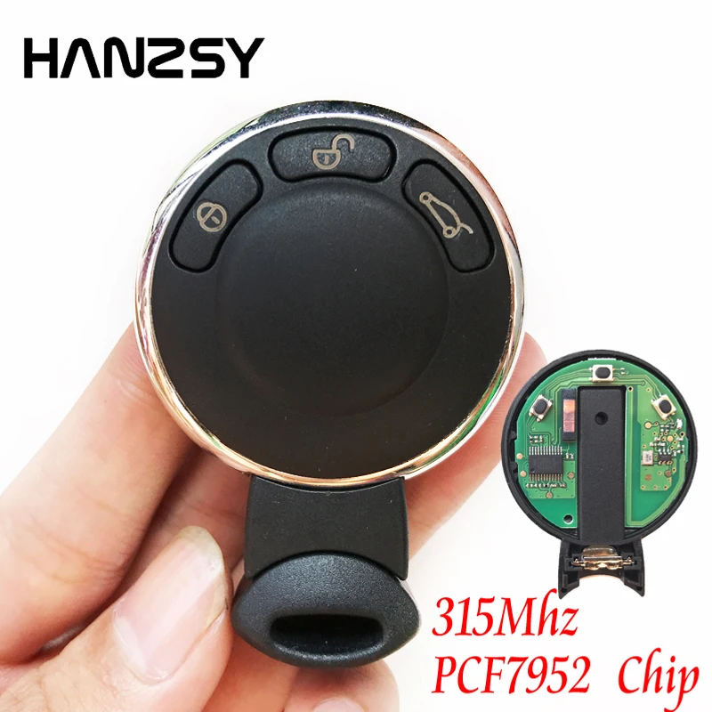 

3 Button 315 Mhz Smart Key For BMW MiNi Cooper Complete Keyless Entry Fob Car Remote control Key with ID46 Chip PCF7952