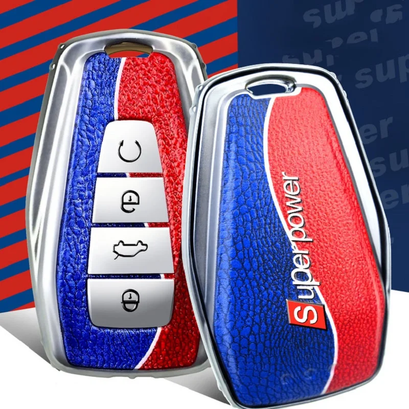 

Soft TPU Car Key Case Cover For Geely Coolray 2019-2020 Keychain Bag Smart Remote Fob Protective Shell Auto Interior Accessories
