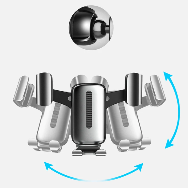 

Universal Gravity Car Phone Holder Phone GPS Navigation Air Vent Clip Mount Vehicle Phone Stnad Smart Bracket Cars Accessories