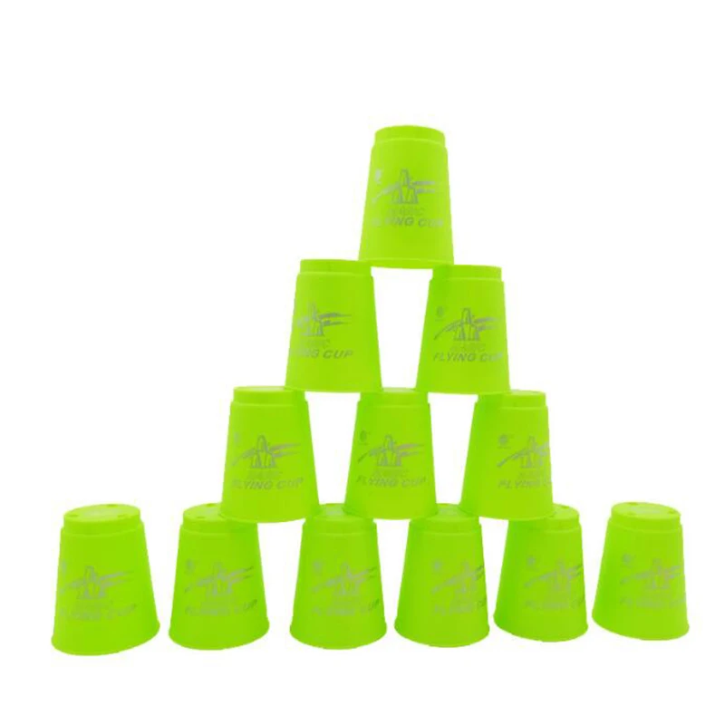 12 шт./компл. Волшебная Летающая чашка Скорость спортивные штабелирование чашек