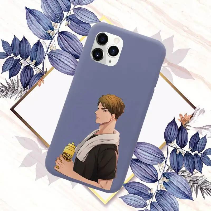 

Ushijima Wakatoshi Phone Case Purple Candy Color for iPhone 11 12 mini pro XS MAX 8 7 6 6S Plus X SE 2020 XR