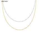 Чокер ANDYWEN из серебра 925 пробы с цепочкой длиной 40 + 5 + 5 см