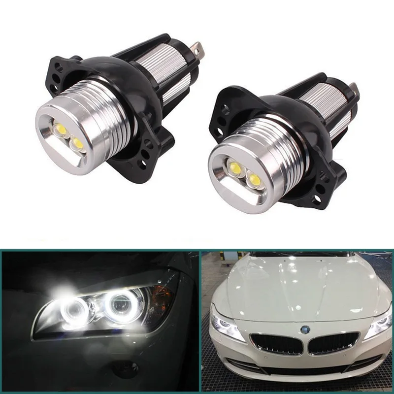 2x E90 E91 светодиодные ангельские глазки гало кольцевая лампа для BMW 3 серии