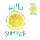 Новинка, оранжевые термонаклейки с надписью Hello Summer, термонаклейки для одежды сделай сам, термонаклейки на одежду, футболку, Аппликации R