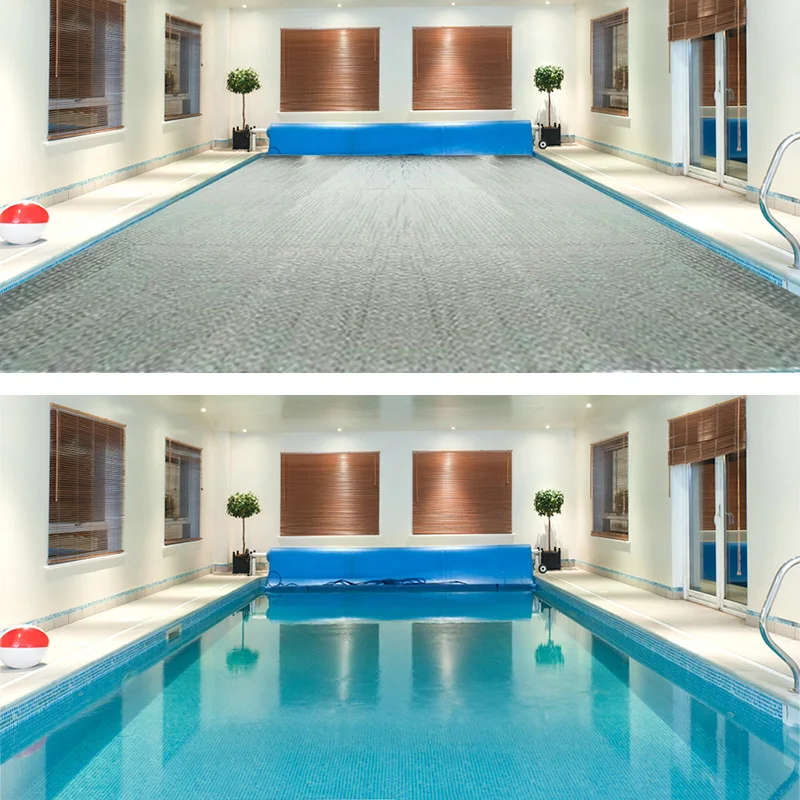 

Rectangular Pool Cover Retaining Solar Swimming Pool Film insulation film EJ