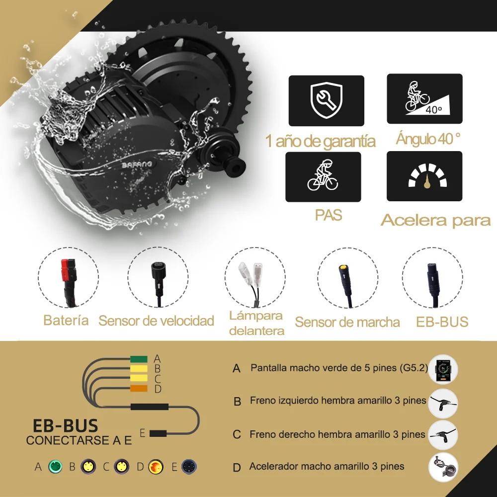 Двигатель Bafang BBSHD 1000 Вт BBS02B 750 500 BBS01B 250 Средний приводной двигатель электрический