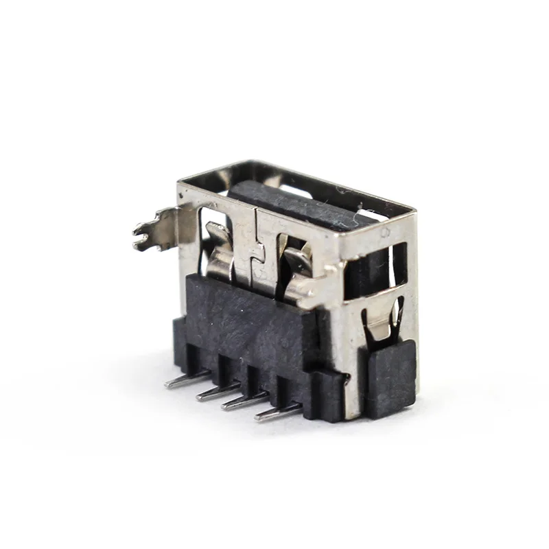 10 шт./лот женский 4-контактный 2-контактный тип A USB 2 0 DIP 90 вставной разъем для