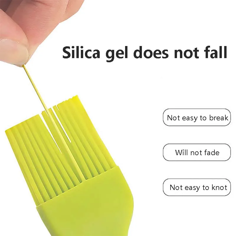 

3PCS BBQ Cake Oil Brush Pastry Silicone Cream Brushes For Barbecue Grill Heat Resistant Basting Brushes Cooking Kitchen Utensil