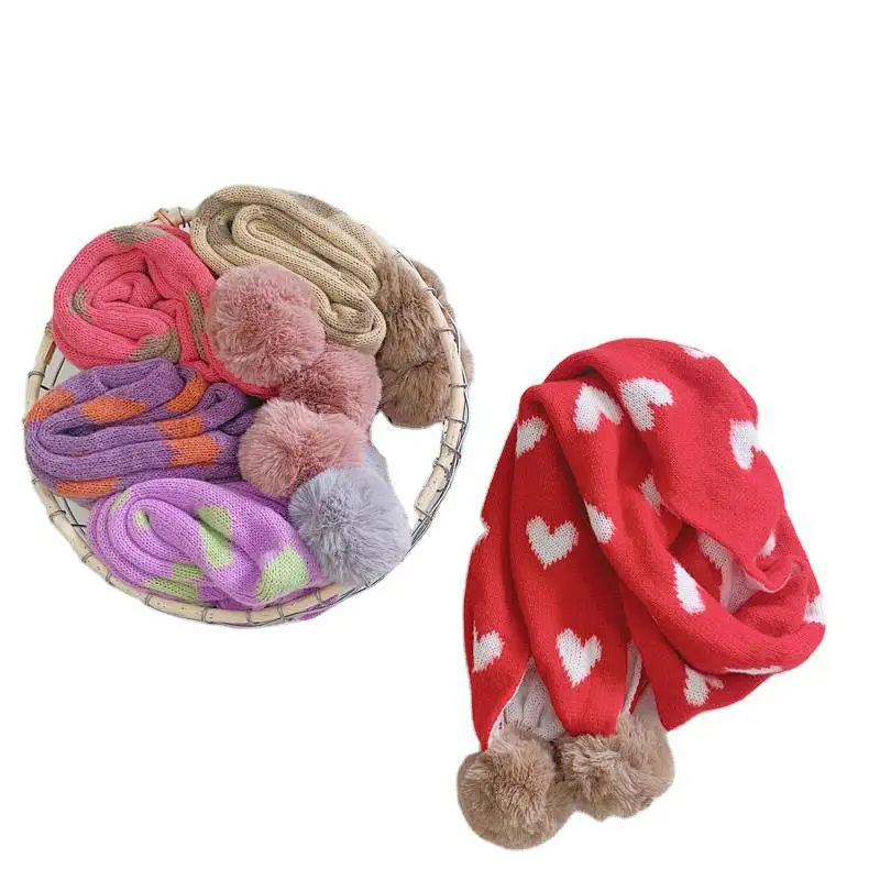 Осень зима 2020 детский шарф для мальчиков и девочек теплый длинный с воротником