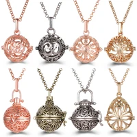 vintage locket necklace mexico chime angel ball caller pregnancy necklaces perfume aromatherapy essential oil diffuser necklace
