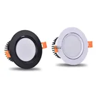 Светодиодный потолочный светильник COB даунлайт с регулируемой яркостью ac110-240V 5 Вт, 7 Вт, 9 Вт, 12 Вт, 15 Вт светодиодные утопленный светодиодный точечный потолочный светильник лампочки Освещение в помещении