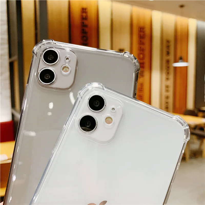 Прозрачный чехол для телефона iPhone SE 2020 2 SE2 12 11 Pro Max X Xr Xs 7 8 6 6S Plus силиконовый