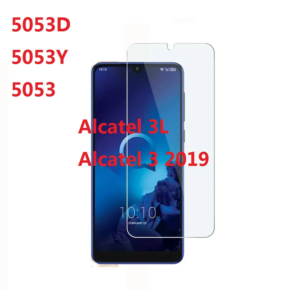 

Tempered Glass For Alcatel 3 3L 2019 5.94inch Premium Screen Protector Film For Alcatel 3 2019 5053D 5053Y 5053 9H 2.5D