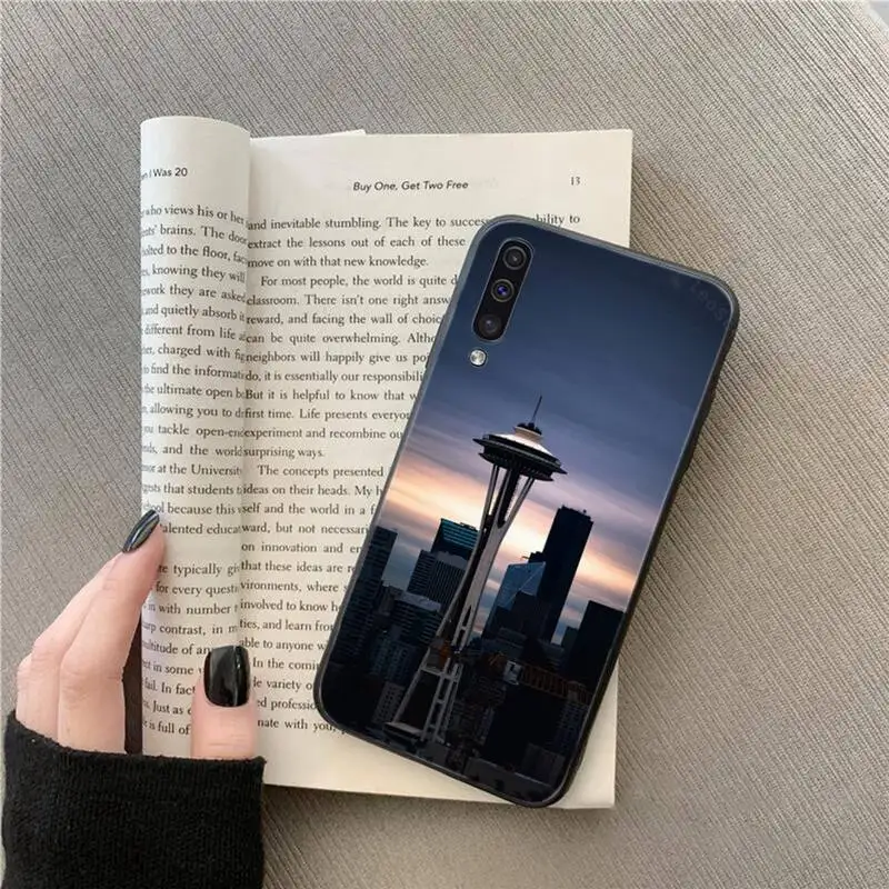 

Seattle landscape building scenery Phone Case For Samsung galaxy A S note 10 7 8 9 20 30 31 40 50 51 70 71 21 s ultra plus