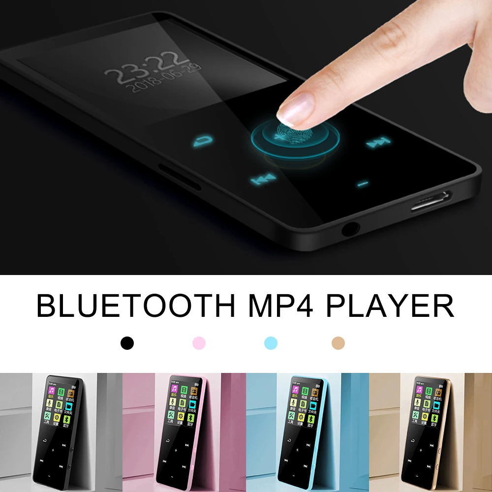 MP3 Music Player New Version Bluetooth with Touch Screen And Built-in 16GB HiFi Portable Walkman With Radio /FM/ Record | Электроника