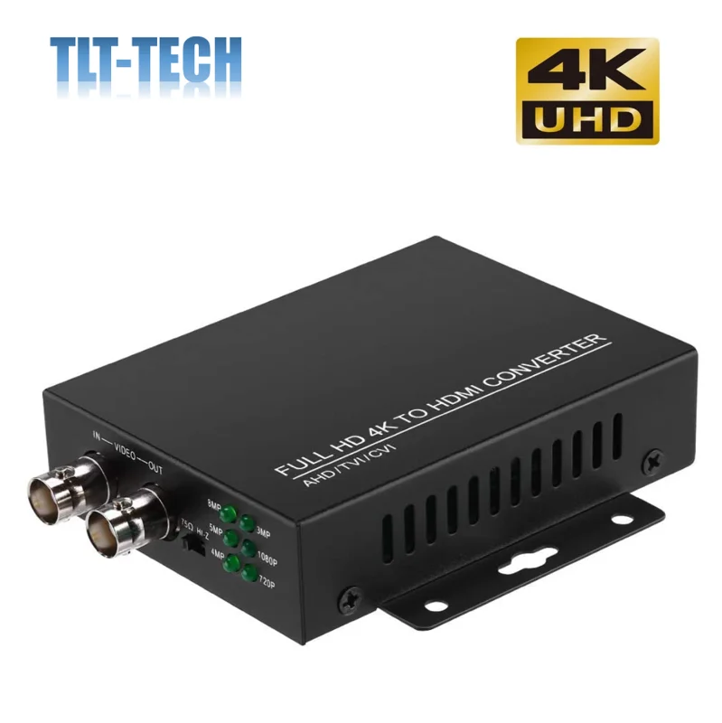 TVI/CVI/AHD to HDMI Converter Adapter Full HD 4K 720P/1080P/3MP/4MP/5MP/8MP BNC to HDMI Video Converter for Monitor HDTV DVRs