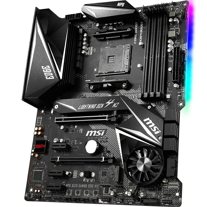 Verkauf Marke Neue MSI MPG X570 GAMING RAND WIFI Desktop Motherboard Unterstützung Ryzen 5800X/5600X/3800X/3700X/3600X (AMD X570/Buchse AM4)