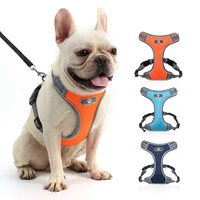 professional dog harness vests mesh breathable reflective light vests pet chests straps for small medium and large dog