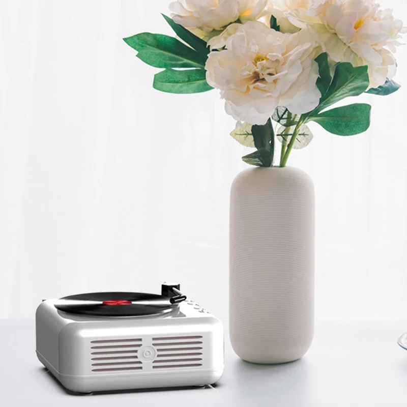 

Turntable Record Player Portable Vinyl Record Player with Built-in Speakers Classic Vinyl Player Turntable with Speakers FBS889