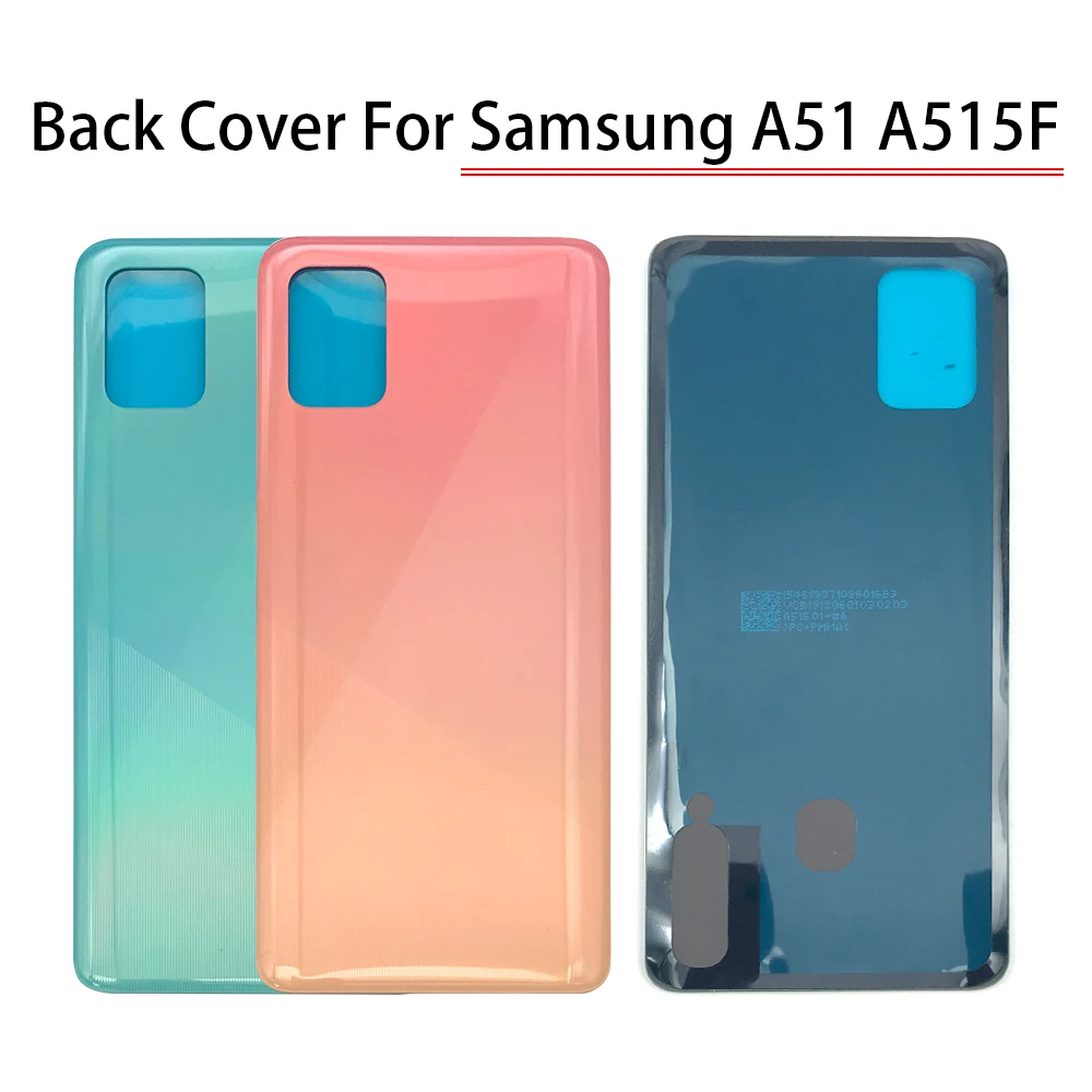 10 шт./лот задняя крышка для Samsung Galaxy A51 2020 Крышка батарейного отсека|Корпусы и