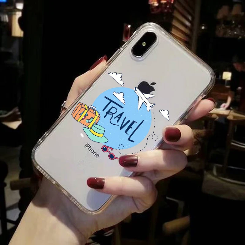 Чехол для телефона с картой мира мягкий силиконовый чехол из ТПУ iphone Xs MAX XR X 5 6 6s 7