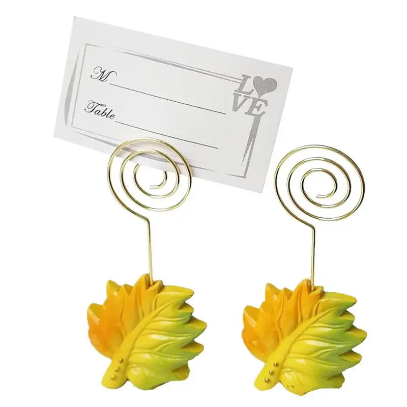 10 шт. кленовый Свадебный прием для вечеринки фотографический зажим стола с