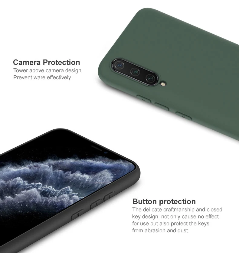 imak Matte Silicone Case For Xiaomi Mi9 Mi 9 Lite SE Soft Gel Rubber Thin Slim Protective | Мобильные телефоны и