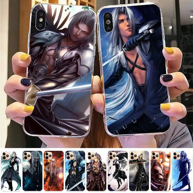 

Final fantasy Sephiroth Phone Case for iphone 13 8 7 6 6S Plus X 5S SE 2020 XR 11 12 pro XS MAX