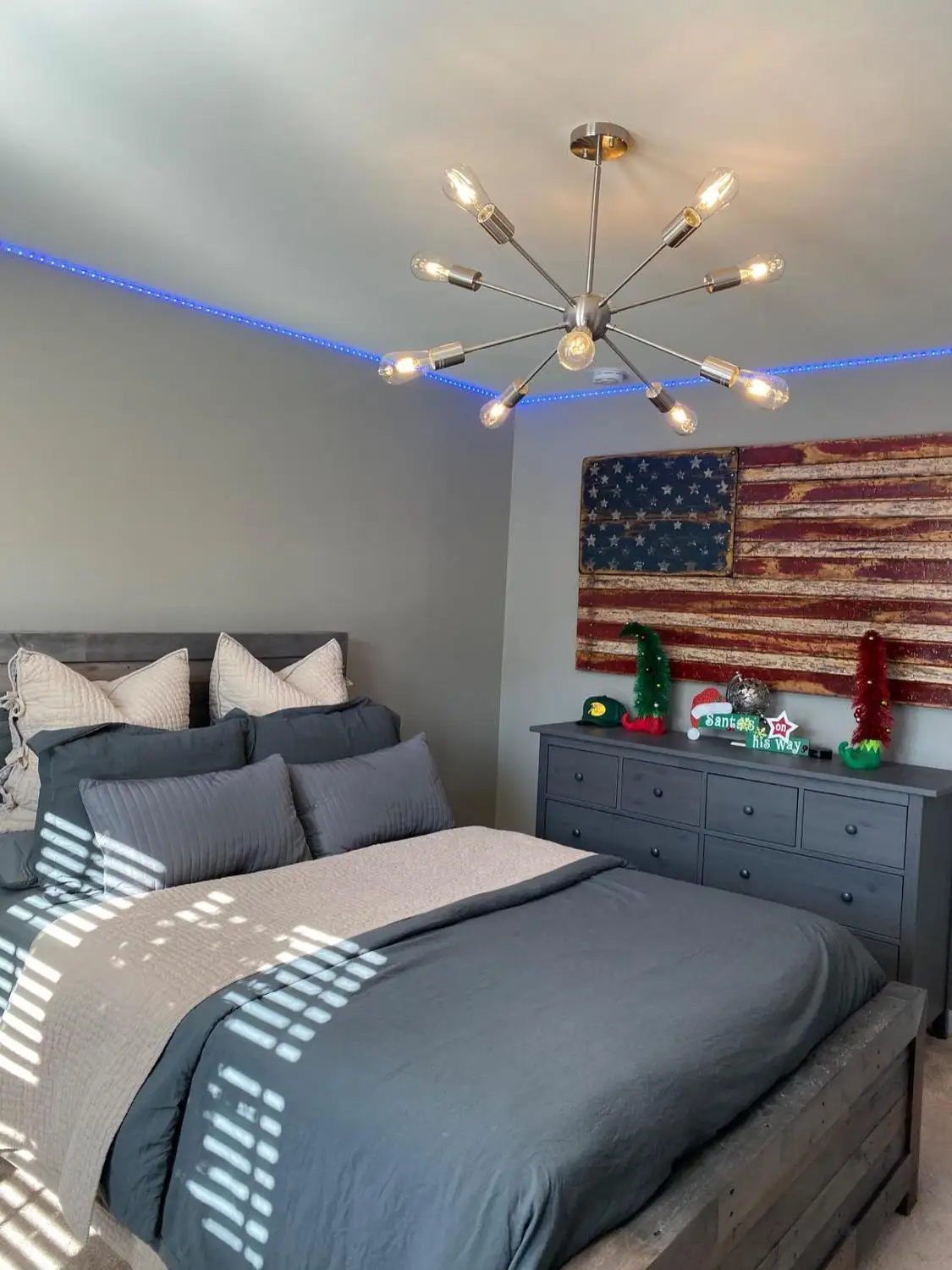 

Brushed Brass Chandelier Modern Chandelier Lighting Gold Industrial Vintage Style Light Fixture For Kitchen Living Room Decor