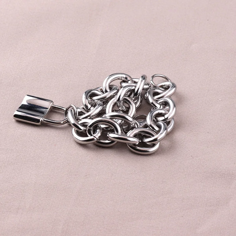 Парные браслеты из нержавеющей стали Женская цепочка на руку модный браслет с