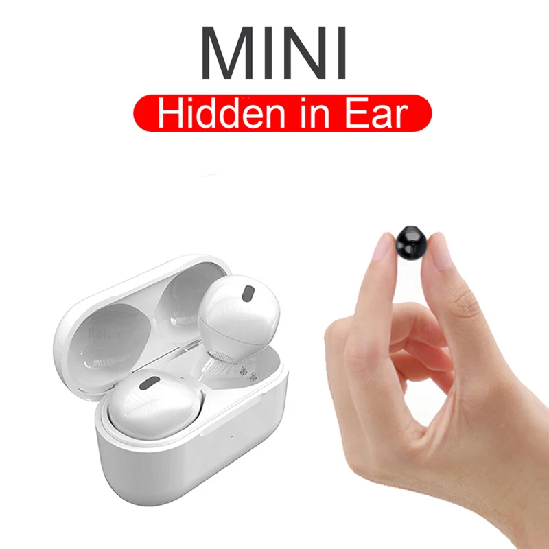 

Invisible Earphones Bluetooth-compatible Wireless Sleeping Earbud Hidden Head Phone Type C Mini Earpiece With Mic For Small Ears