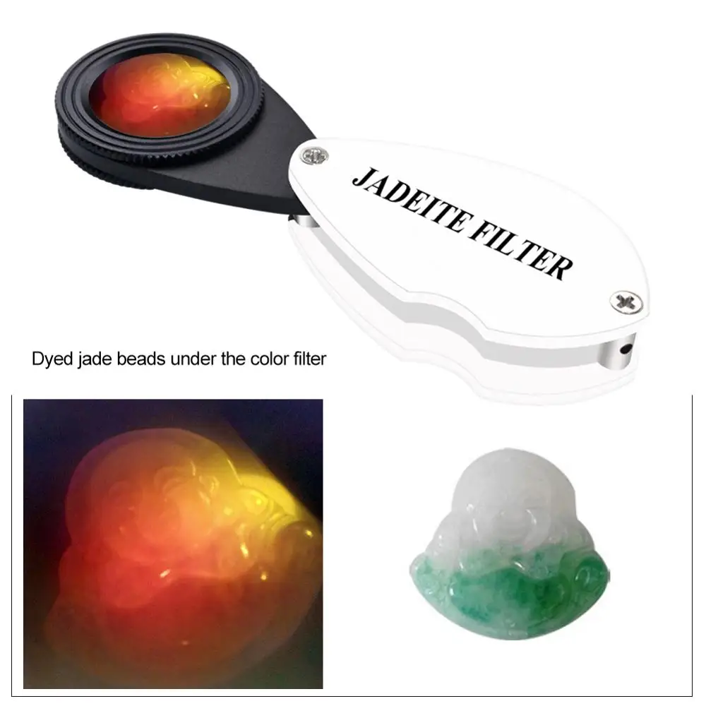 Складной фильтр жадеита yieryi идентификация изумруда тестер драгоценных камней