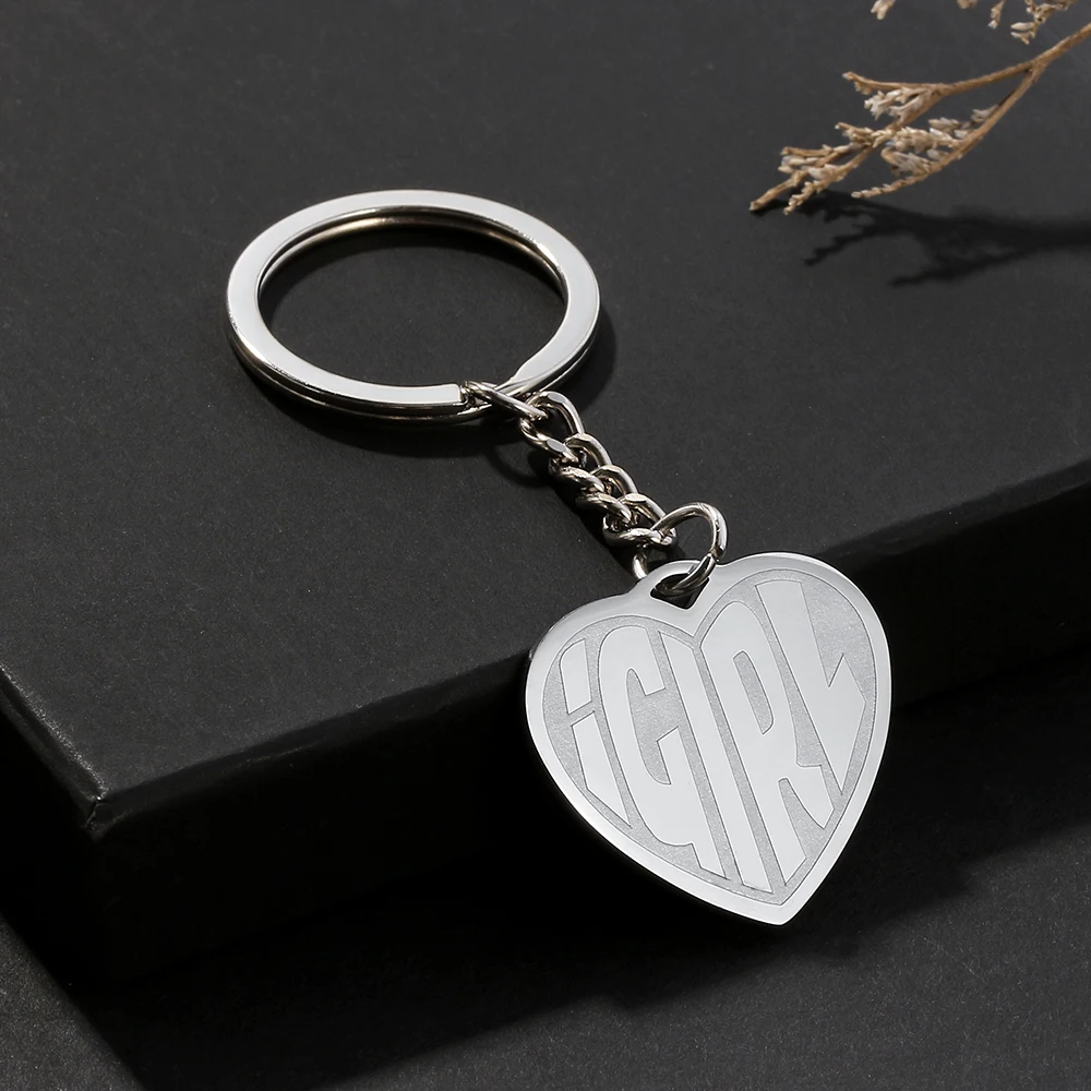 Хип-хоп из нержавеющей стали подвеска IGIRL брелок для ключей модный персональный