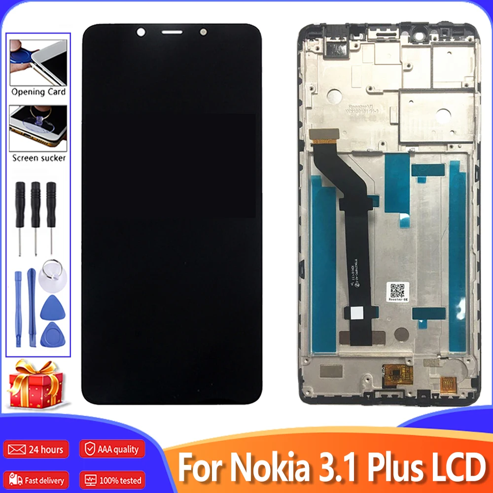 ЖК-дисплей 6 0 дюйма в сборе для Nokia 3 1 Plus TA-1118 TA-1104 TA-1125 TA-1117 TA-1113 TA-1115 с сенсорным