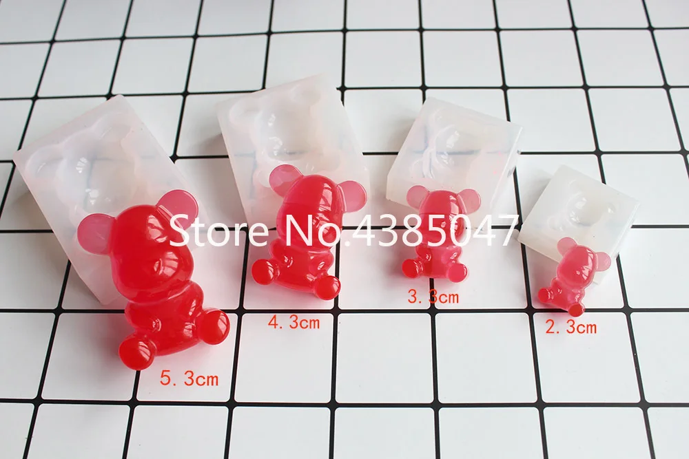 1 шт. форма с милым медведем из смолы УФ клеем для рукоделия ювелирных изделий