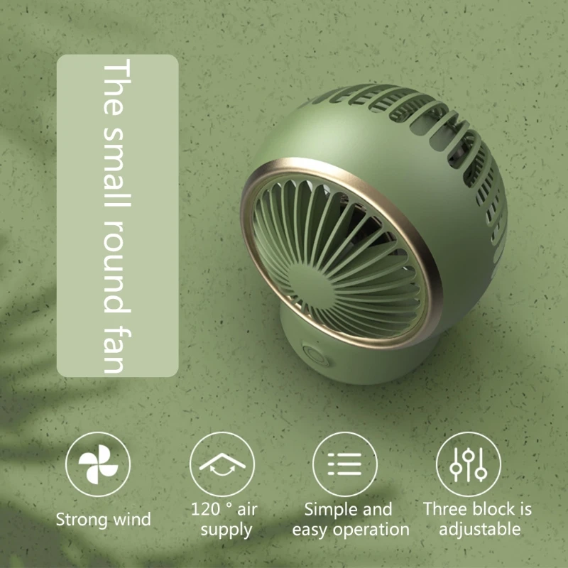 Супер мини перезаряжаемый Настольный вентилятор с 3 скоростями портативный
