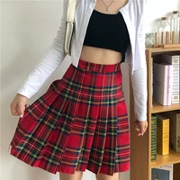 plus size goth skirt red skirt lengthen size high waist gothic punk style pleated skirt goth skirt gothic skirt harajuku skirt