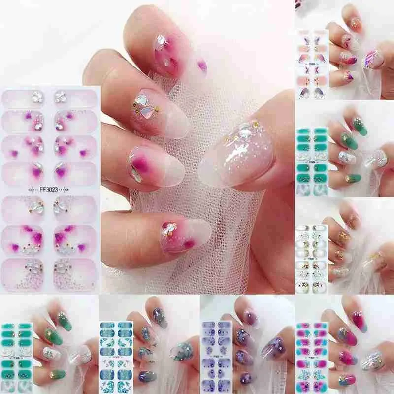 

3D нейл-арта Стикеры бронзового цвета Ins наклейки на ногти бабочки Стикеры Нейл-арт ногтей патч Водонепроницаемый накладные ногти Типсы, нак...