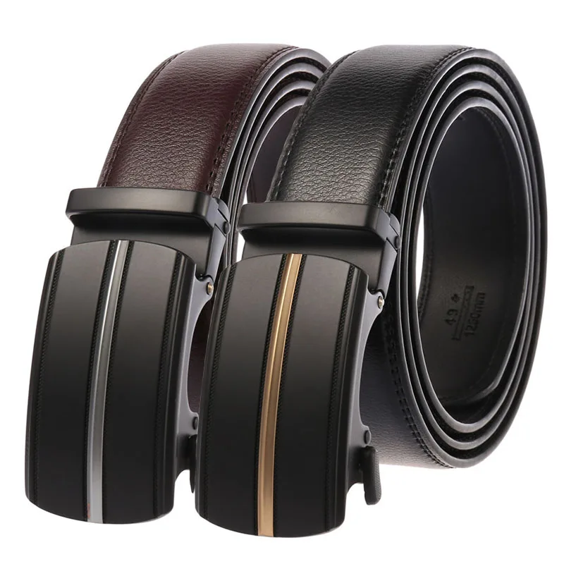 Новые дизайнерские ремни мужские высококачественные с автоматической пряжкой