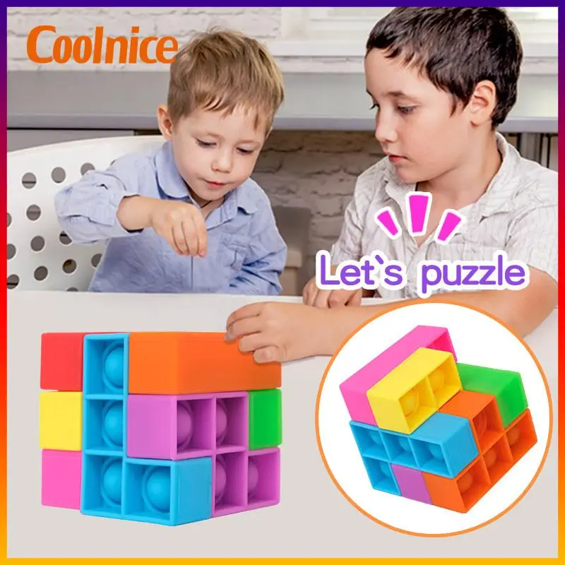 

Игрушка-антистресс для детей и взрослых, силиконовая игрушка-антистресс, попит куб, игрушка-головоломка, подарок для детей