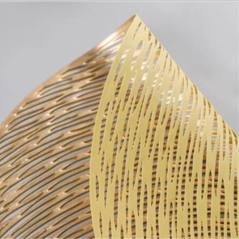 Круглая подстилка из ПВХ полые коврики для обеденного стола термостойкие