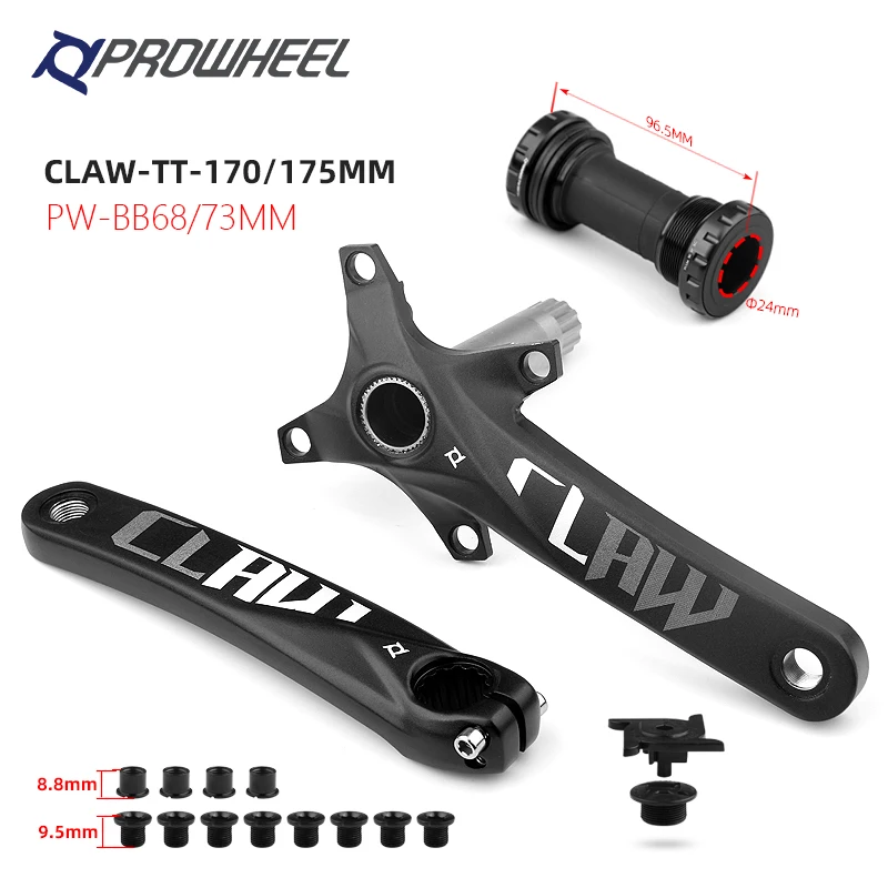 Кривошип PROWHEEL 104BCD для горного велосипеда 170 мм 175 и нижний кронштейн кривошипы