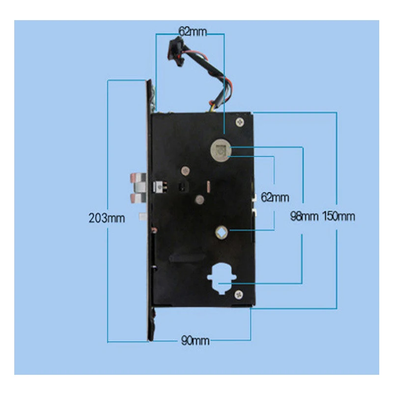 Цветная электрическая дверная ручка замок RFID для гостиницы магазина офиса школы