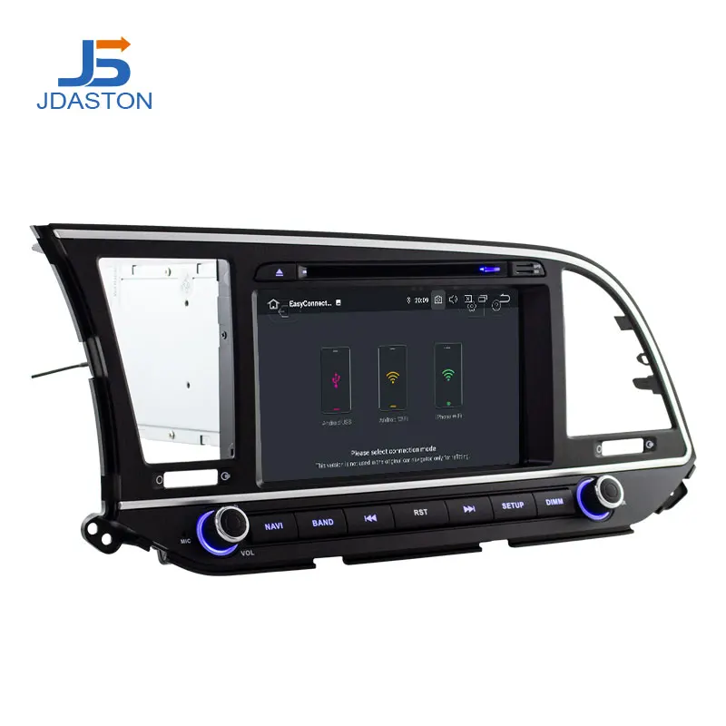 JDASTON, четыре ядра, Android 9,0, автомобильный dvd-плеер для hyundai Elantra, 4G+ 64G, мультимедиа, gps, стерео, 2 Din, автомагнитола