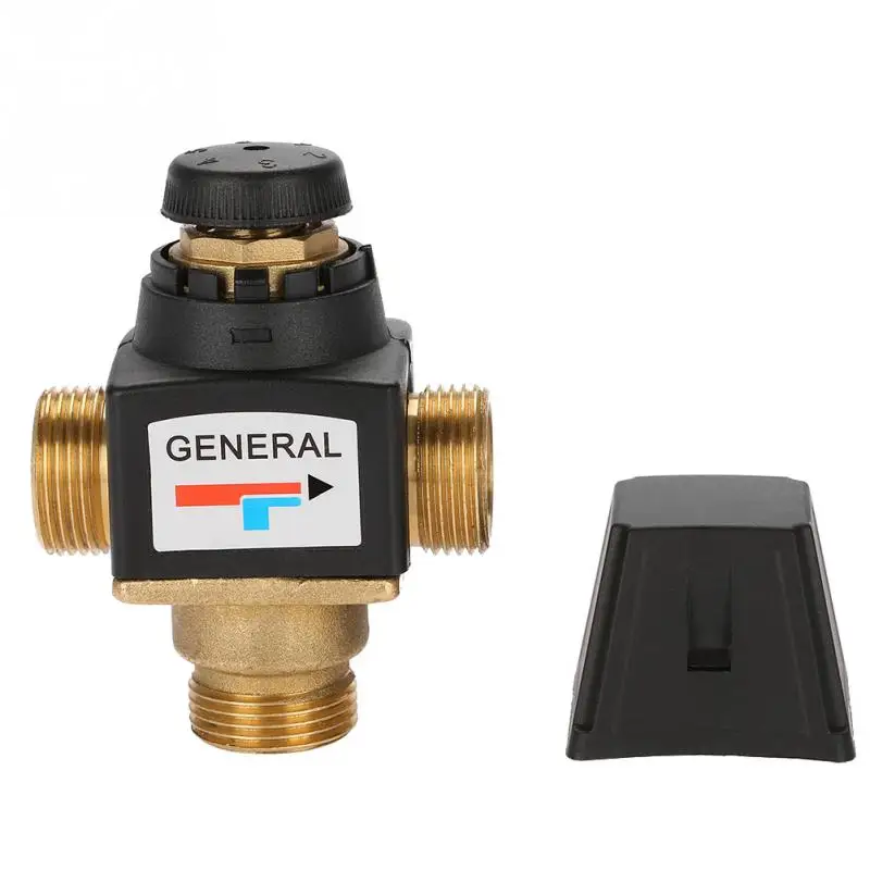 1 Pcs 3 Way DN20 Male Thread Brass Thermostatic Mixing Valve for Solar Water Heater | Обустройство дома